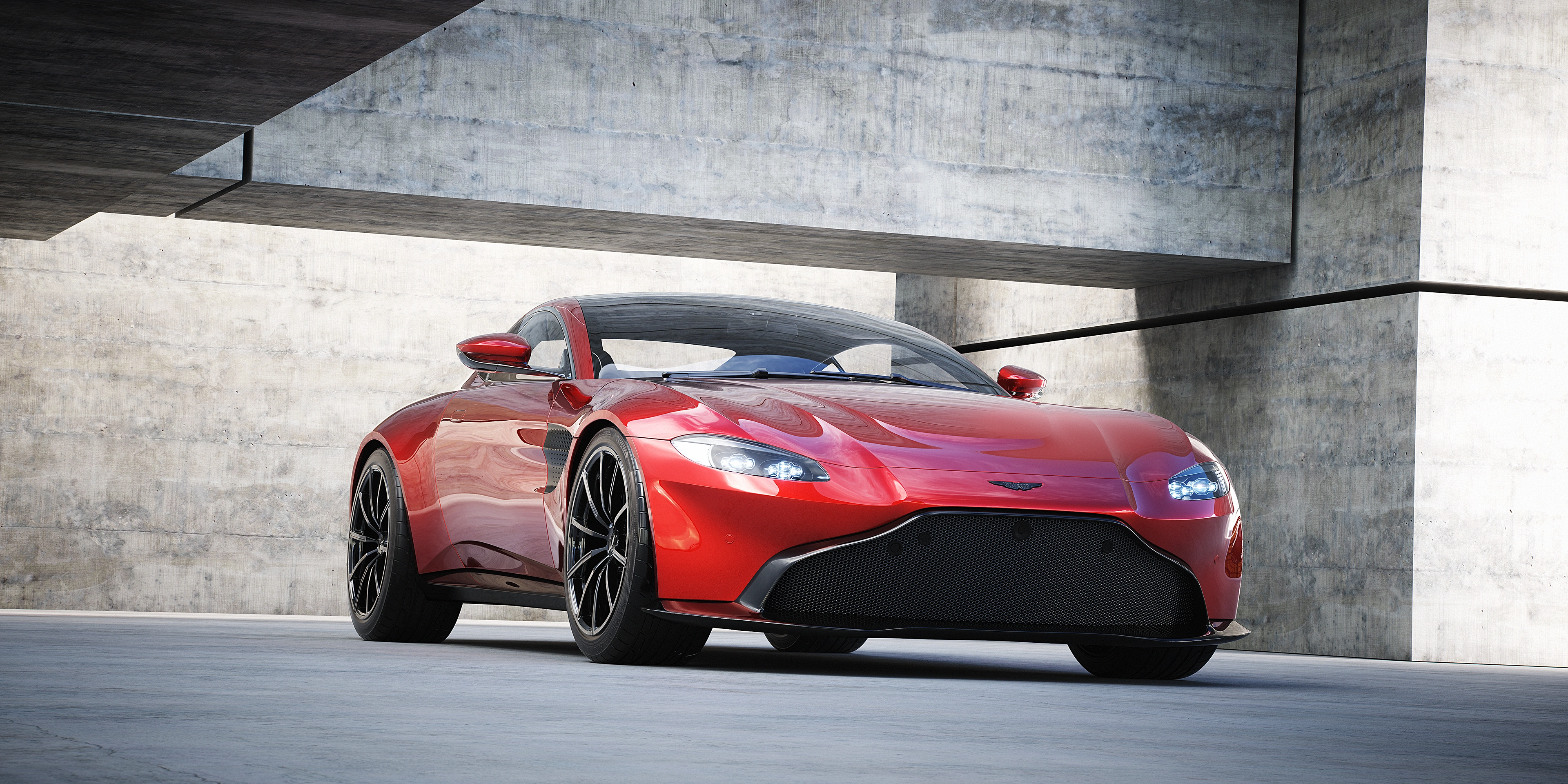 3D render of an Aston Martin Vantage