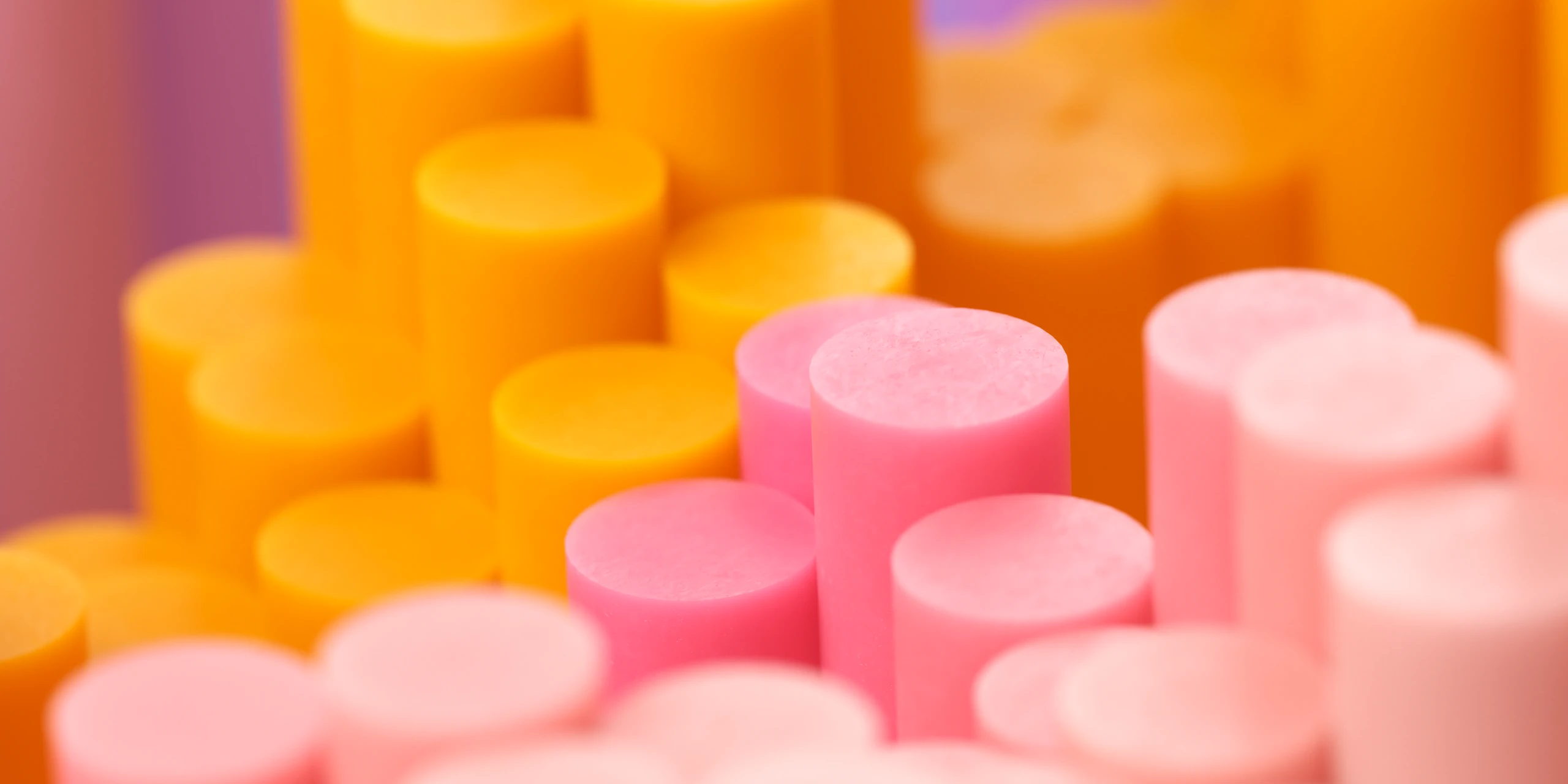 3D render of crayons