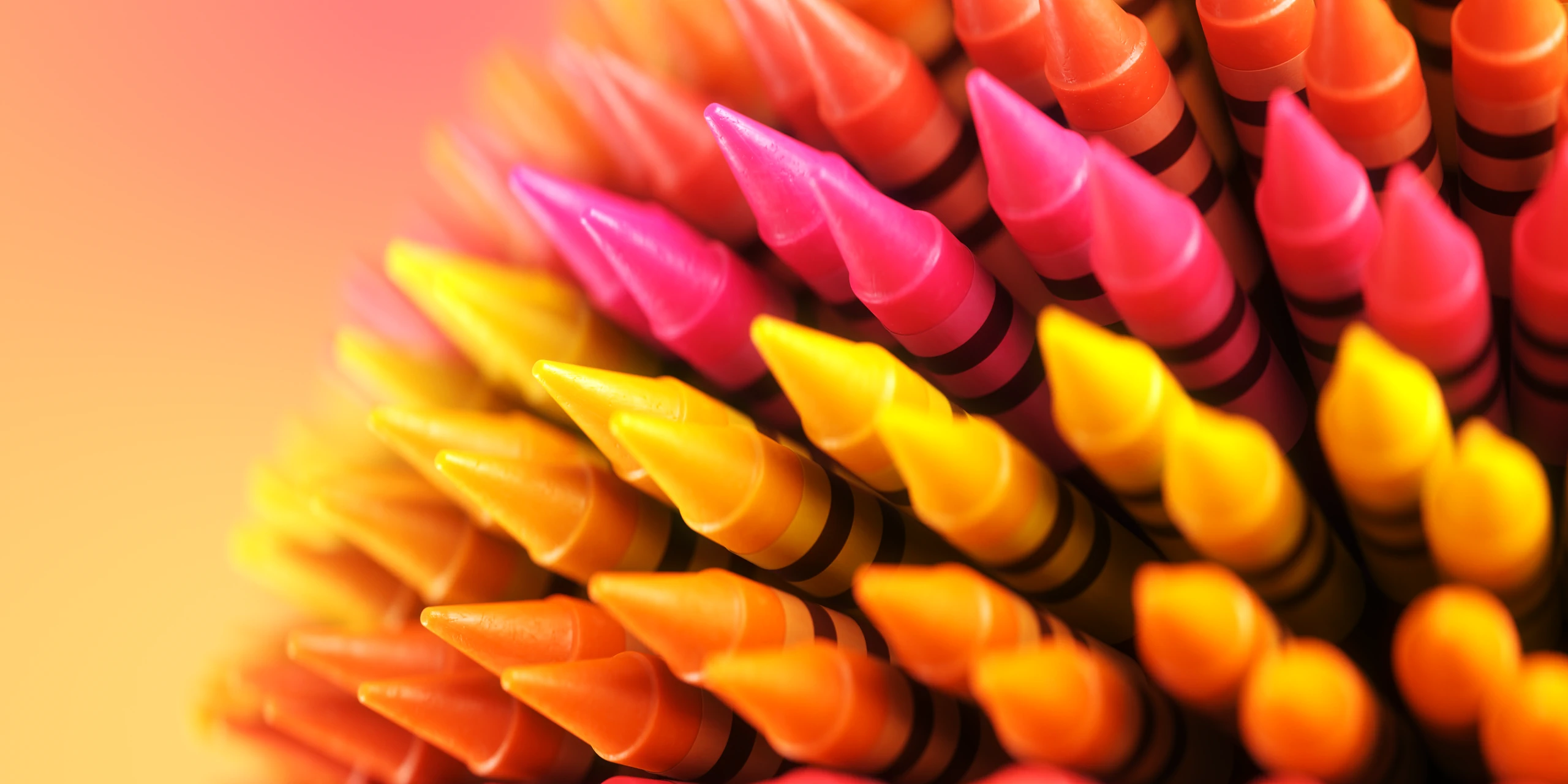 3D render of crayons