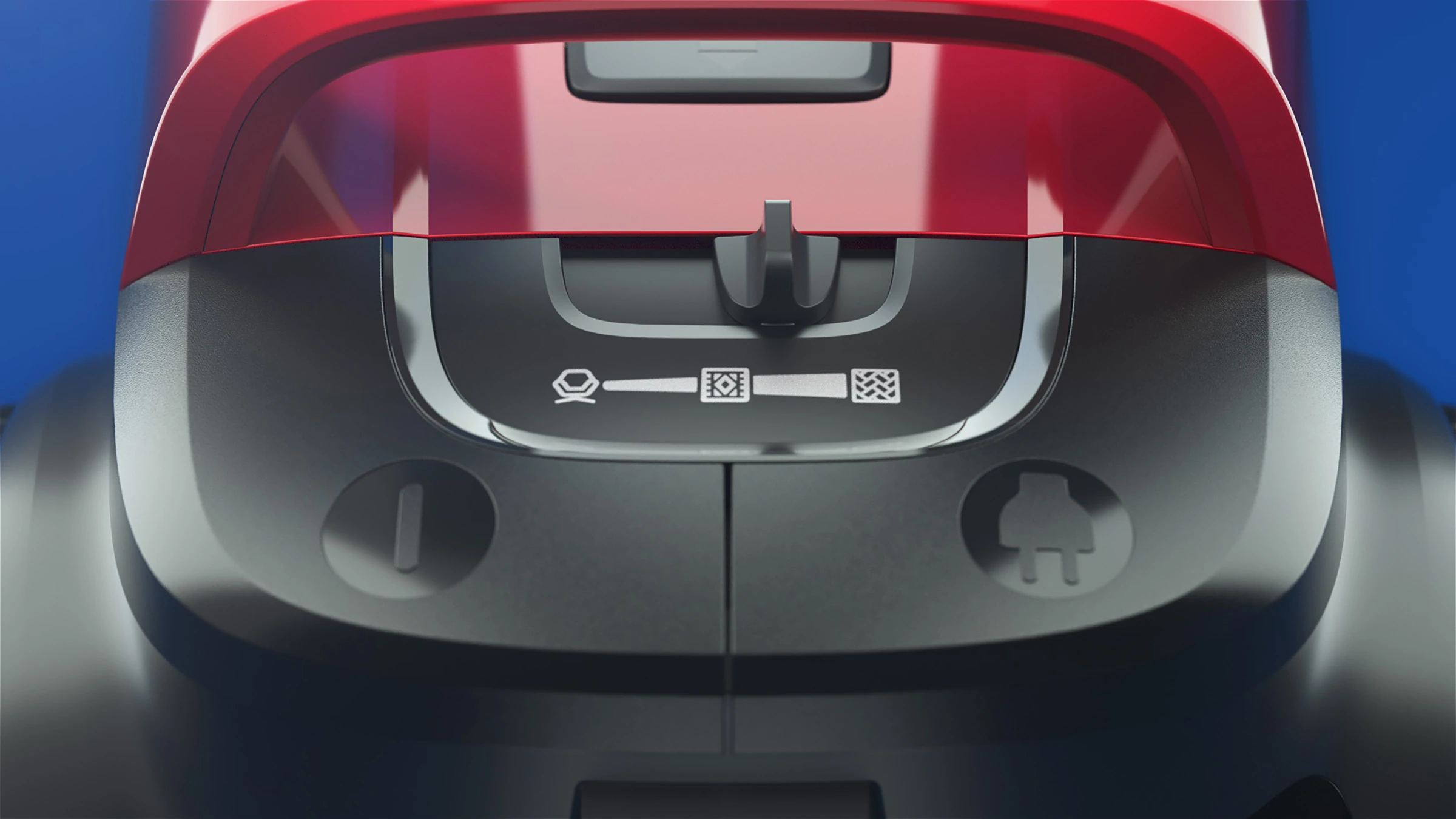 3D render of a Philips PowerCyclone vacuum cleaner