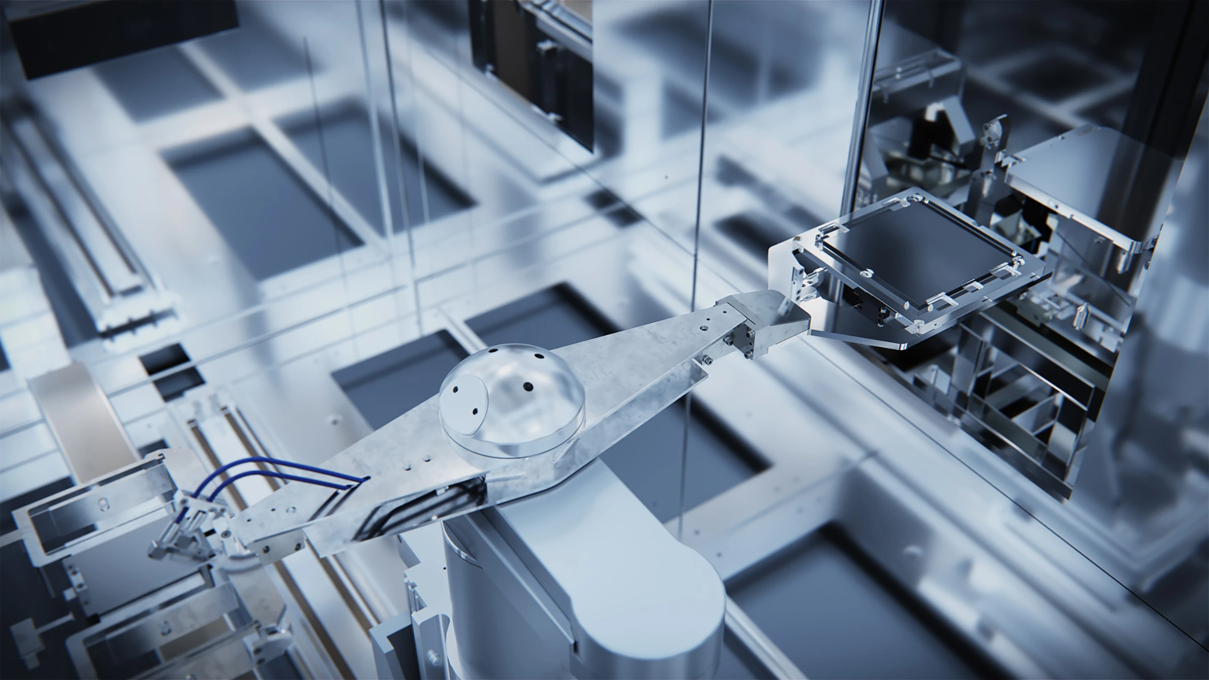 3D render of a TNO Reticle EUV Scanner