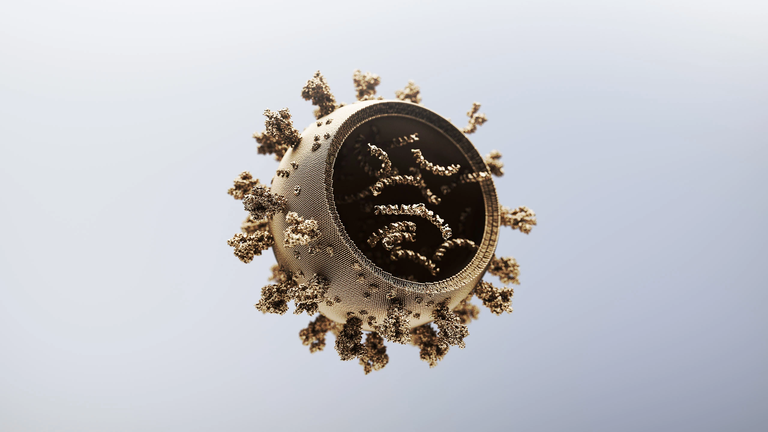 3D render of Covid-19 structure