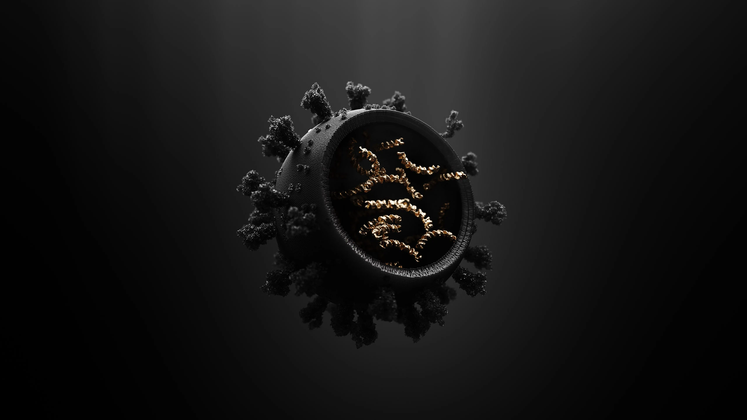 3D render of Covid-19 structure